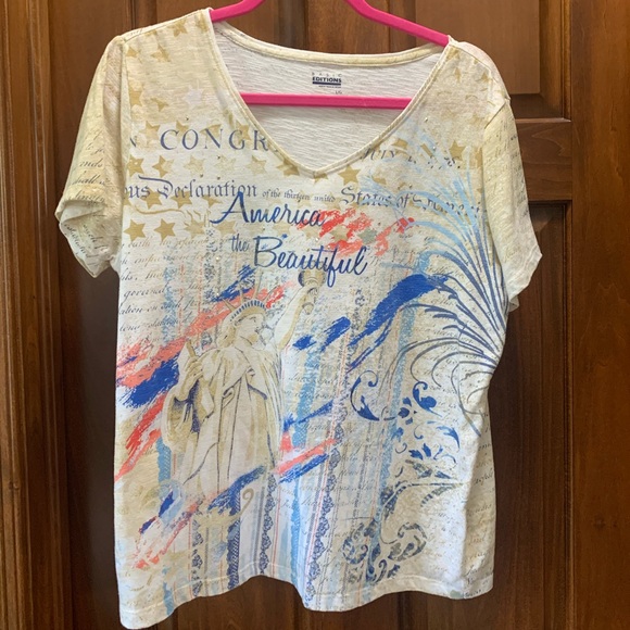 Basic Editions America the Beautiful t-shirt. Large - Picture 1 of 3